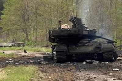 Знищений на Харківщині найновіший російський танк Т-90М "Прорив"