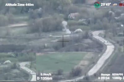 Бійці ССО знищили російський танк за допомогою дрону-камікадзе