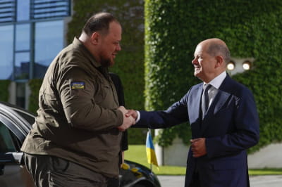 Руслан Стефанчук і Олаф Шольц