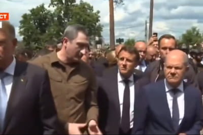 Макрон, Шольц и Драги приехали в Ирпень