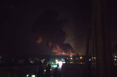 Вибухи на складі боєприпасів у Сніжному