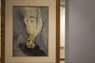 картина "Обнаженная в шляпе" Модильяни