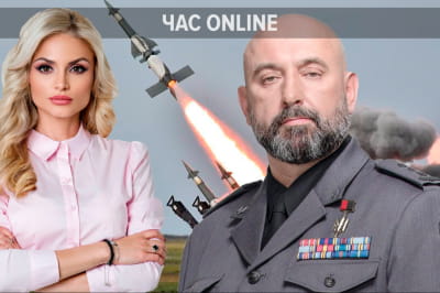 Ведущая Мария Скибинская и генерал Сергей Кривонос