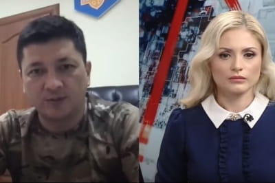 Ведущая Мария Скибинская и глава Николаевской области Виталий Ким