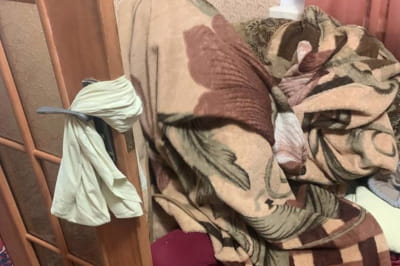 В Житомире полиция задержала скрывавшегося под одеялом преступника