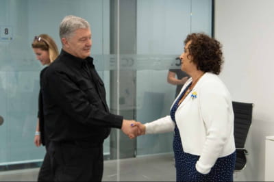 Петро Порошенко та Мелінда Сіммонс