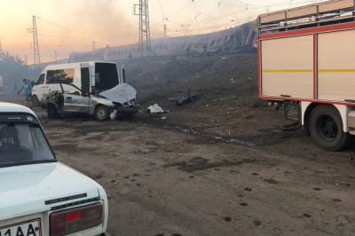 ракетный удар рашистов по Чаплиному