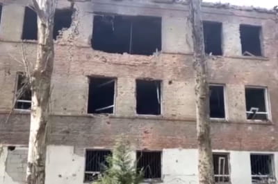 Знищена у Запоріжжі школа-інтернат 