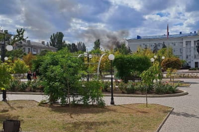 Взрыв в Бердянске