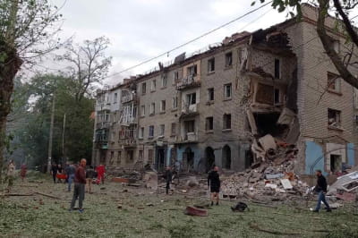 Зруйнований житловий будинок
