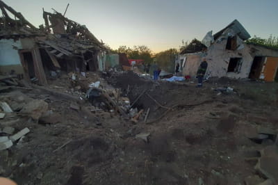 Наслідки ворожого обстрілу села Запорізького району