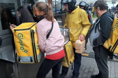 Очередь у McDonald's в первый день открытия в Киеве