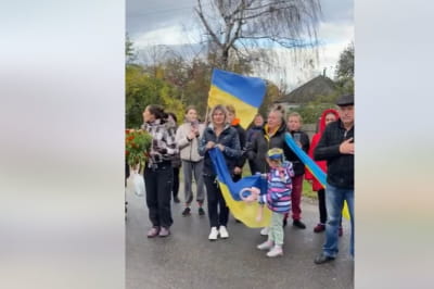 у звільнених містах зустрічають ЗСУ