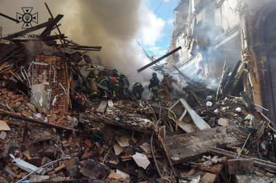 Ракетный удар по Запорожью