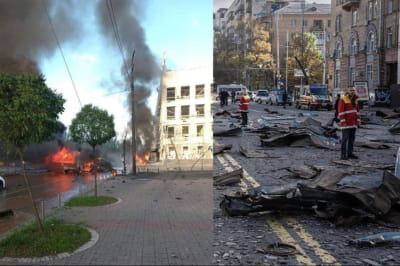 Удары по Киеву