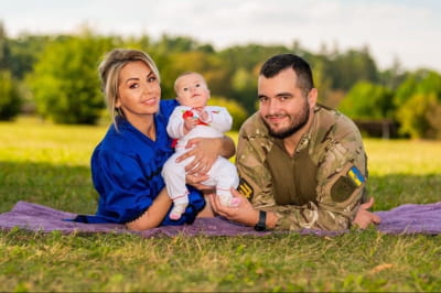 Алексей Щербина с семьей