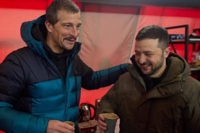 Беар Гріллс і Володимир Зеленський