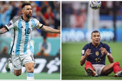 Ліонель Мессі і Кіліан Мбаппе