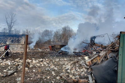 рашисты попали в частный сектор в Дарницком районе Киева