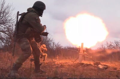 мінометники під Бахмутом