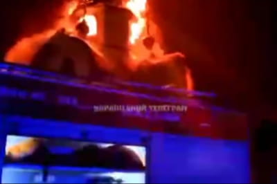 У російському Кірові палала церква, де благословляли рашистів на війну з Україною