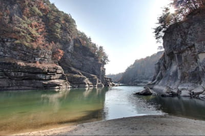 фотографии демилитаризованной зоны между КНДР и Южной Кореей