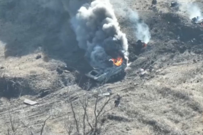 Спалена бронетехніка росіян