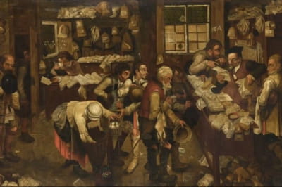 картина Брейгеля-молодшого "У адвоката"