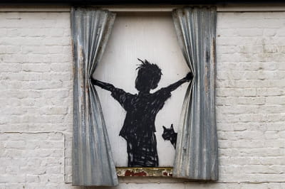 графіті Бенксі "Morning"