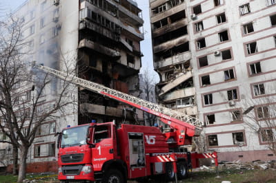 Наслідки обстрілу окупантами Запоріжжя