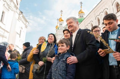 Порошенко в Лаврі