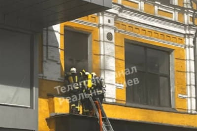 На Крещатике произошел пожар