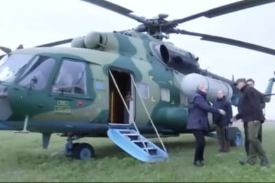 путін нібито приїхав на окуповані території України