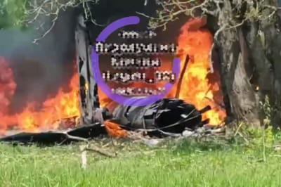 Сбитый в Брянской области самолет