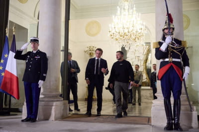 Макрон и Зеленский встретились в Париже