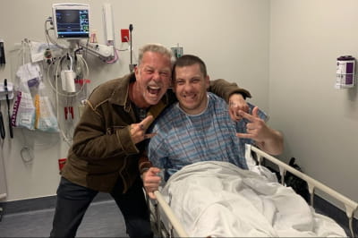 Джеймс Гетфілд відвідав поранених українських бійців