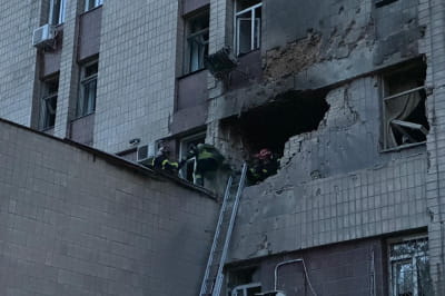 Наслідки нічної атаки Києва "Шахедами"