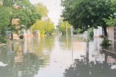 Остров в Херсоне затопило