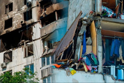 Взрыв в многоэтажке Киева