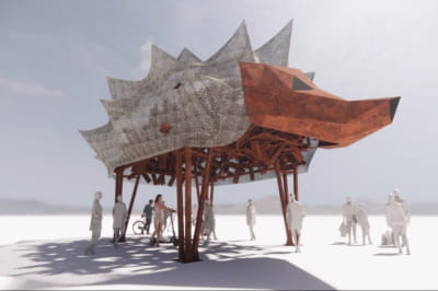 Украинцы представят мемориал по противотанковым ежам на Burning Man