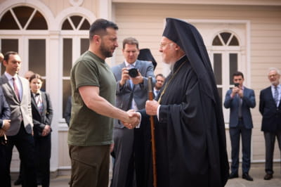 Володимир Зеленський і Варфоломій