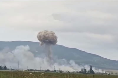 "Хлопок" на полигоне в Крыму