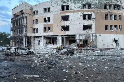 Готель у Запоріжжі, який постраждав від осбтрілу рф