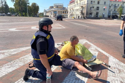Удар по центру Чернігова
