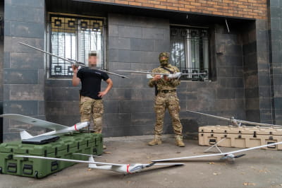 Украинские защитники и авиационный разведкомплекс "Мара"