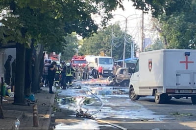 рашисти вдарили по центру Костянтинівки