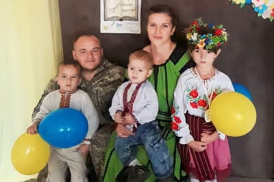 Петро Бурбан і його родина