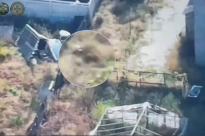 Ворожий дрон в Олешках