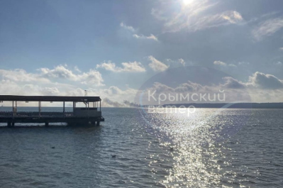 Димова завіса біля Кримського мосту