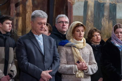Петро та Марина Порошенки в Софії Київській
